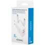 Aisens Cargador GaN 20W con Cable USB-C 1m, Blanco